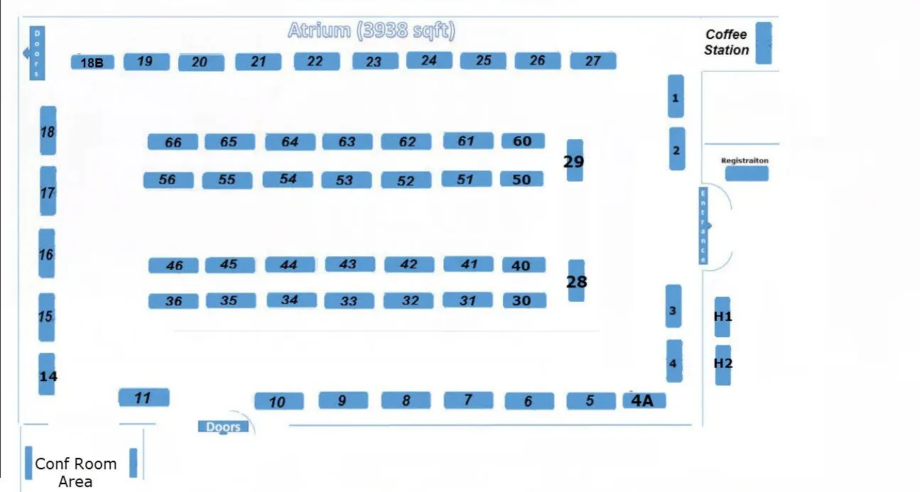 Atrium floor plan